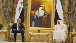 الشيخ محمد بن زايد آل نهيان ومصطفى الكاظمي