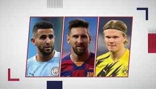 رياض محرز وليونيل ميسي وإيرلينج هالاند