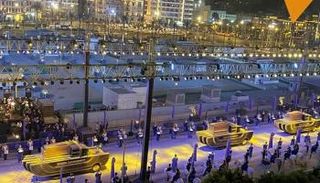 موكب المومياوات الملكية أثناء سيره نحو متحف الحضارة