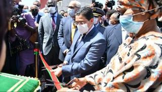 جانب من حفل افتتاح قنصلية السنغال بمدينة العيون المغربية