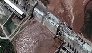 أعمال الإنشاء في سد النهضة الإثيوبي - أرشيفية