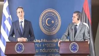 رئيس الحكومة الليبية ونظيره اليوناني