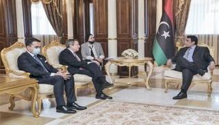 رئيس المجلس الرئاسي الليبي ورئيس الوزراء الإيطالي