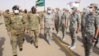 جانب من التدريبات المصرية السودانية