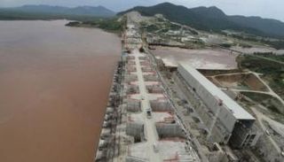 جانب من الإنشاءات في سد النهضة الإثيوبي- أرشيفية