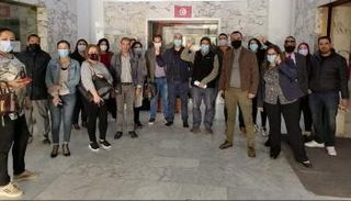 اعتصام صحفيي وكالة تونس أفريقيا للأنباء