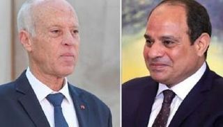الرئيسان المصري عبدالفتاح السيسي والتونسي قيس سعيد