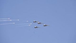 مقاتلات حربية جزائرية خلال مناورات عسكرية جوية