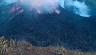 بركان جزيرة سانت فينسنت الكاريبية