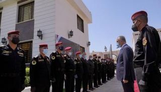  الكاظمي خلال لقائه قادة جهاز مكافحة الإرهاب 
