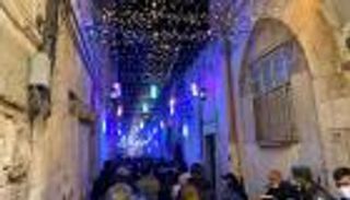 بالصور.. القدس في رمضان تستقبل المصلين بالزينة والأضواء