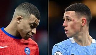 فودين نجم مانشستر سيتي ومبابي نجم باريس سان جيرمان