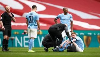 كيفن دي بروين لاعب وسط مانشستر سيتي