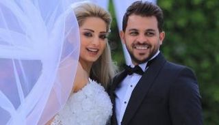 محمد رشاد وزوجته السابقة مي حلمي