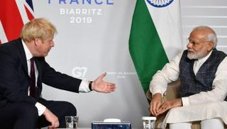 بوريس جونسون ونظيره الهندي- أرشيفية