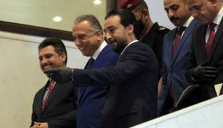 الكاظمي ورئيس البرلمان قبيل إقرار موازنة 2021