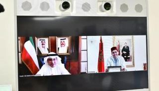 جانب من المباحثات الثنائية بين وزيري خارجية المغرب والكويت