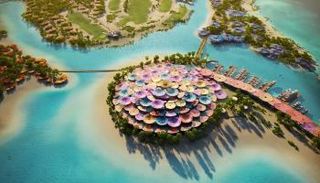 نموذج من مشروع البحر الأحمر السياحي في السعودية