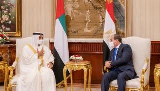 الرئيس السيسي خلال لقاء الشيخ محمد بن زايد