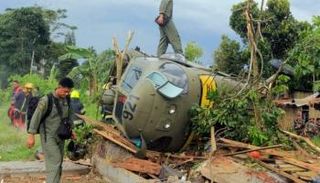 صورة أرشيفية لتحطم طائرة في حادث سابق