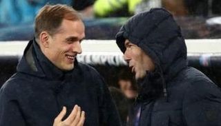 زيدان مدرب ريال مدريد وتوخيل مدرب تشيلسي