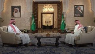 الأمير محمد بن سلمان بن عبدالعزيز ولي العهد السعودي خلال الحوار التلفزيوني