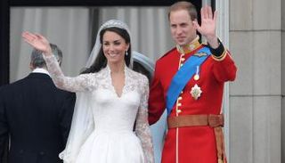 دوقا كامبريدج خلال حفل زواجهما في الـ29 من أبريل 2011 