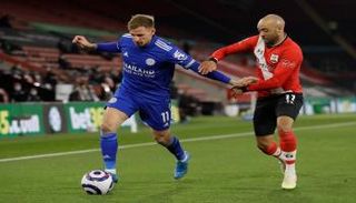 من مباراة ليستر وساوثهامبتون