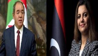 وزيرا خارجية الجزائر وليبيا