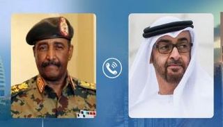 الشيخ محمد بن زايد آل نهيان والفريق أول عبدالفتاح البرهان - وام