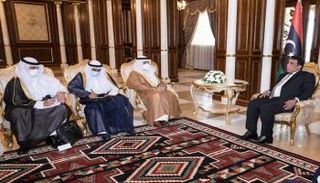 رئيس المجلس الرئاسي الليبي ووزير الخارجية الكويتي 
