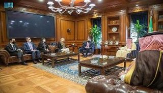 الجبير خلال استقبال وفد أمريكي مؤخرا