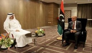 عضو الرئاسي الليبي عبدالله اللافي والسفير السعودي محمد العلي