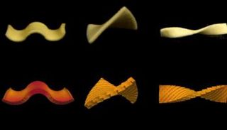 المكرونة تتحول إلى أشكال عند الطهي