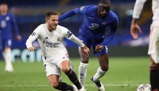 إدين هازارد في لقاء تشيلسي وريال مدريد