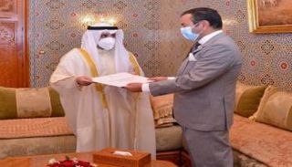 جانب من لقاء الأمير مولاي رشيد والشيخ أحمد ناصر المحمد الصباح