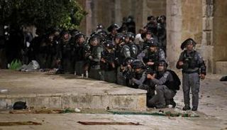انتشار عناصر الجيش الإسرائيلي داخل المسجد الأقصى