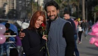 بطلا المسلسل دانييلا رحمة ومحمد الأحمد