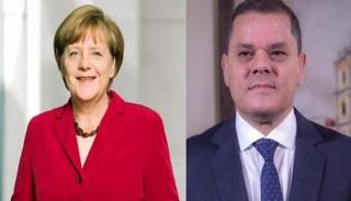 المستشارة الألمانية ورئيس الحكومة الليبية 