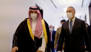 الكاظمي وخالد بن سلمان في العاصمة العراقية بغداد