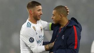 كليان مبابي وسيرجيو راموس