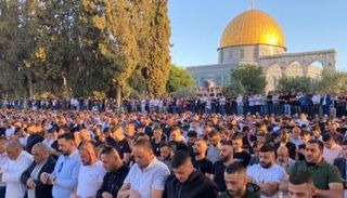 جانب من صلاة العيد بالمسجد الأقصى