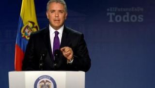 الرئيس الكولومبي إيفان دوكي
