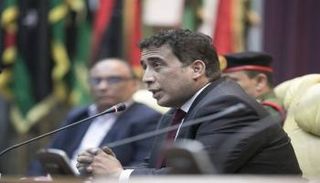 رئيس المجلس الرئاسي الليبي محمد المنفي بمدينة سرت