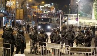 جانب من انتشار القوات الإسرائيلية