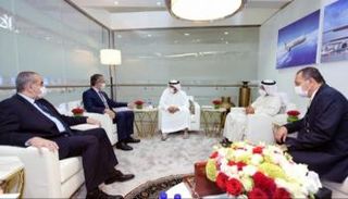 جانب من لقاء الشيخ أحمد بن سعيد آل مكتوم مع الوفد المصري