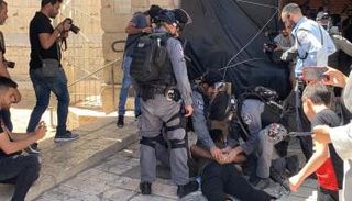 جانب من الاعتقالات في باب العامود