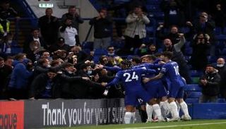 احتفال تشيلسي أمام ليستر سيتي