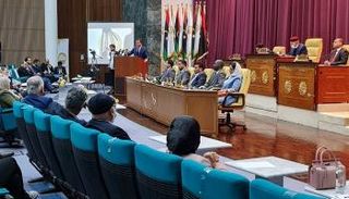 الدبيبة مع نائبي رئيس مجلس النواب الليبي