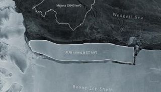 صورة بالأقمار الصناعية لانفصال الجبل الجليدي